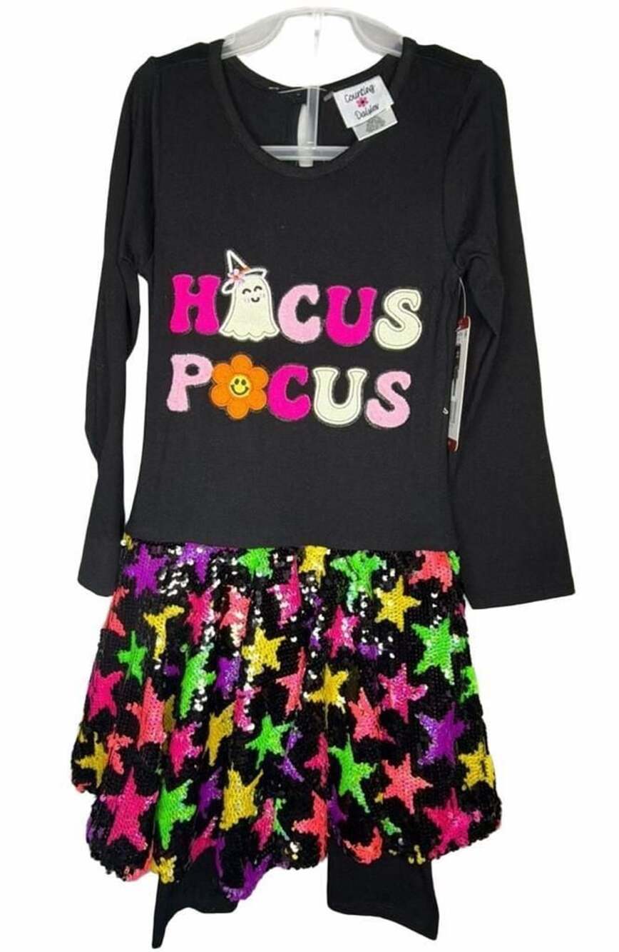 Counting Daisies Hocus Pocus sequence Dress Size 7/8 Set